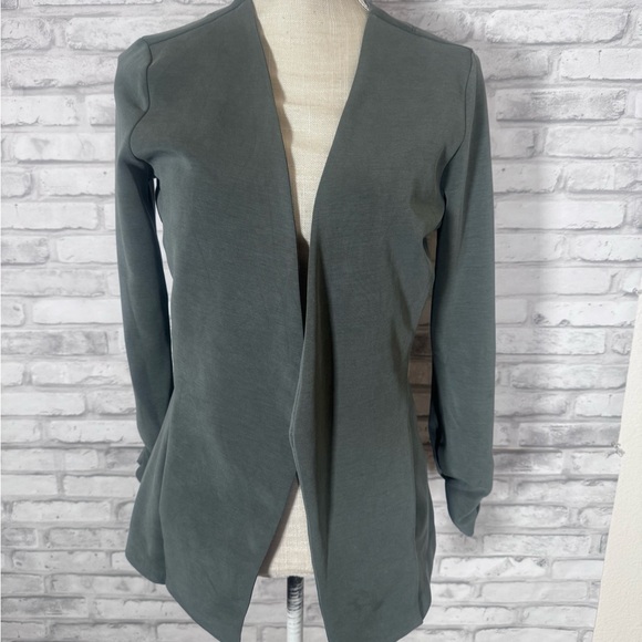 Tart Open Front Gray Blazer Jacket - Picture 1 of 7